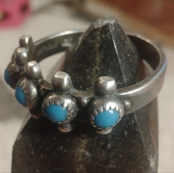 Fred Harvey Era Turquoise Ring - Picture 4 of 5